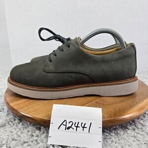 Samuel Hubbard Womens 9.5 Gray Nubuck Leather Comfort Walker Daily Oxford Shoe